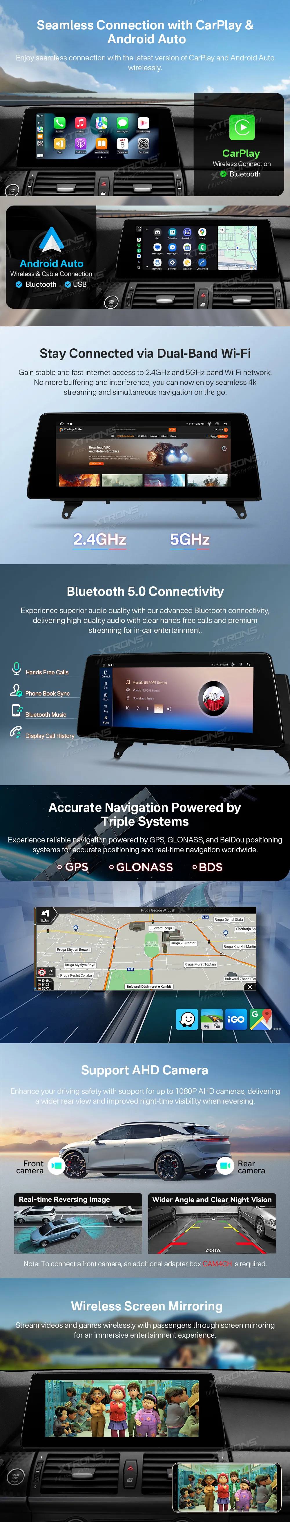 BMW X5 E70 X6 E71 CIC | Android OS | 10.25 inch | 2GB/64GB/8Core | Multimedija Xtrons QTB10X5CIL